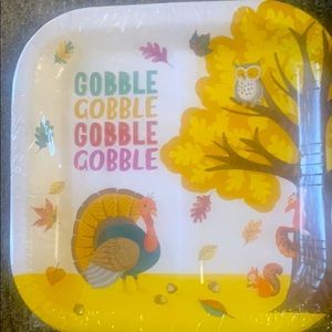 6 packages of paper plates…3 packages of each!! Thanksgiving paper plates!!!